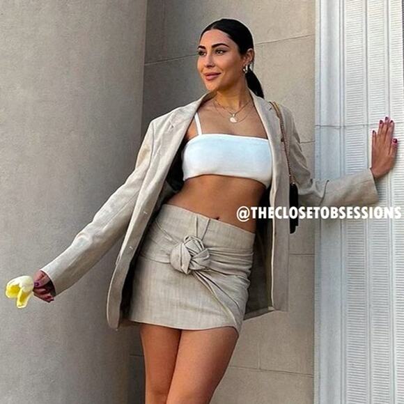 ZARA BLOGGER FAVE!!! Rustic Mini Skirt NWT - Picture 6 of 16